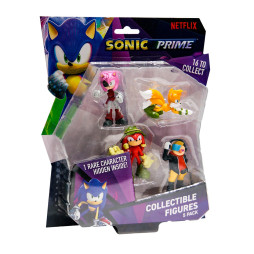 Набір ігрових фігурок SONIC PRIME – ПРИГОДИ НАКЛЗА (5 фiгурок, 6,5 cm), SON2040B