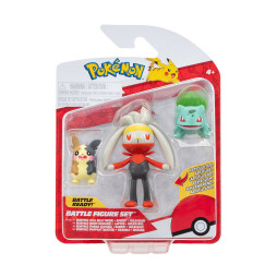 Набір ігрових фігурок POKEMON W18 - МОРПЕКО, БУЛЬБАЗАВР, РАБУТ, PKW3055