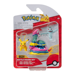Набір ігрових фігурок POKEMON W19 - МАЧОП, ПІКАЧУ, АЛОЛА МАК, PKW3597