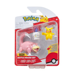 Набір ігрових фігурок POKEMON W18 - ПІКАЧУ, ЛІТВІК, СЛОУПОК, PKW3056
