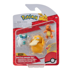 Набір ігрових фігурок POKEMON W19 - ЧАРМАНДЕР, ГАЛАРСЬКИЙ ДАРУМАКА, ПСАЙДАК, PKW3598