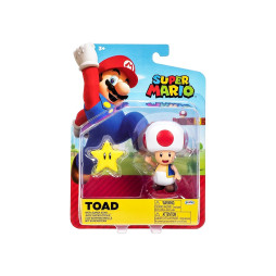 Ігрова фігурка з артикуляцією SUPER MARIO - ТОАД (10 cm, з аксес.), 40826i