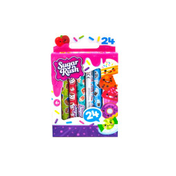 Набір ароматних воскових олівців серії "Sugar Rush" - ФЕЄРІЯ КОЛЬОРІВ (24 шт.), 30008