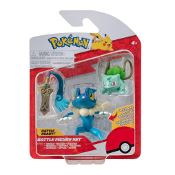 Набір ігрових фігурок POKEMON W19 - ХОНЕДЖ. БУЛЬБАЗАВР, ФРОГАДИР, PKW3599