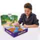 Набір піску для дитячої творчості - KINETIC SAND DINO (блакитний, коричневий, аксесуари, 340 г), 71415Dn