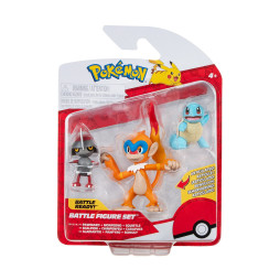 Набір ігрових фігурок POKEMON W18 - ПОНЬЯРД, СКВІРТЛ, МОНФЕРНО, PKW3058