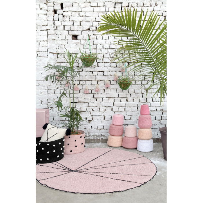 Корзина Pebbles Vintage Nude с камушками, Lorena Canals, арт. BSK-PEB-VINTNU, для детской комнаты
