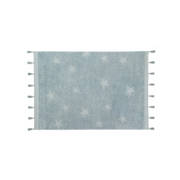 Ковер хлопковый Hippy Stars Aqua Blue 120 x 175 см, Lorena Canals , C-HI-ST-AQUA