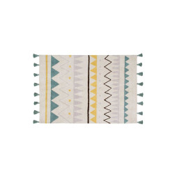Килим бавовняний Azteca Natural Vintage Azul 120x160 см, Lorena Canals, C-AZ-NVB