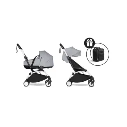 Універсальна коляска 2 в 1 BABYZEN YOYO² із люлькою Bassinet Stone (шасі White)