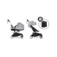 Універсальна коляска 2 в 1 BABYZEN YOYO² із люлькою Bassinet Stone (шасі White)