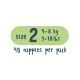 Еко підгузки KIT&KIN розмір 2 (40 шт/уп), 4-8 кг, Ведмедик/Панда, арт. KKS2NAPPIESRL
