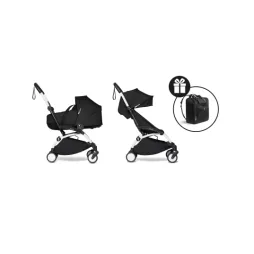 Універсальна коляска 2 в 1 BABYZEN YOYO² із люлькою Bassinet Black (шасі White)