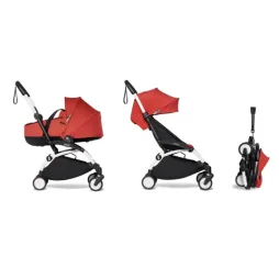 Універсальна коляска 2 в 1 BABYZEN YOYO² із люлькою Bassinet Red (шасі White)