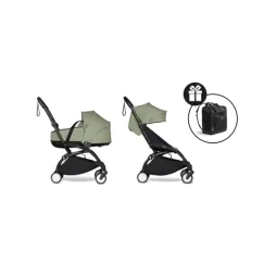 Універсальна коляска 2 в 1 BABYZEN YOYO² із люлькою Bassinet Olive (шасі Black)
