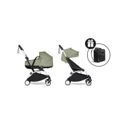 Універсальна коляска 2 в 1 BABYZEN YOYO² із люлькою Bassinet Olive (шасі White)