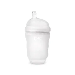 Силіконова антиколікова пляшечка Olababy GentleBottle Frost 240 мл