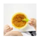 Силіконова миска на присосці з кришкою Olababy Lemon