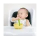 Силіконова миска на присосці з кришкою Olababy Lemon