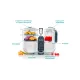 Блендер - пароварка Babymoov Nutribaby+ White + 15 паучів для пюре, A001117_BF1