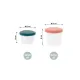 Набір контейнерів для їжі Babybols Kit 8x250ml + 8x180ml, арт. A004316 