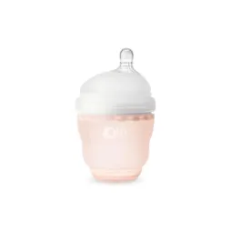 Силіконова антиколікова пляшечка Olababy GentleBottle Coral 120 мл