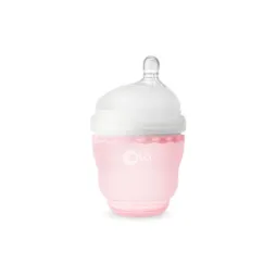 Силіконова антиколікова пляшечка Olababy GentleBottle Rose 120 мл