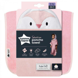 Рушник-пончо Tommee Tippee Splashtime Penny the Penguin 2-4 роки рожевий (TT0308)