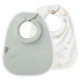 Слюнявчик Tommee Tippee Comfee Fit хлопковый 0 мес 2 шт (TT0425-ALB/VERDE) | Купити у Києві в KIOSK для МАМ