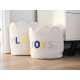 Корзина для іграшок Childhome Flower 35x35x35 см білий, арт. CCBAFL35, для дитячої кімнати