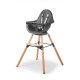 Стілець для годування Childhome Evolu ONE.80° з бампером natural/anthracite, арт. CHEVO180NA, купить в KIOSK для МАМ, Киев