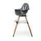 Стілець для годування Childhome Evolu ONE.80° з бампером natural/anthracite, арт. CHEVO180NA