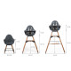 Стілець для годування Childhome Evolu ONE.80° з бампером natural/anthracite, арт. CHEVO180NA