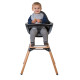 Стілець для годування Childhome Evolu ONE.80° з бампером natural/anthracite, арт. CHEVO180NA