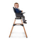 Стілець для годування Childhome Evolu ONE.80° з бампером natural/anthracite, арт. CHEVO180NA