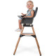 Стілець для годування Childhome Evolu ONE.80° з бампером natural/anthracite, арт. CHEVO180NA