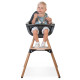 Стілець для годування Childhome Evolu ONE.80° з бампером natural/anthracite, арт. CHEVO180NA