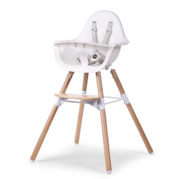 Стілець для годування Childhome Evolu 2 з бампером natural/white, арт. CHEVOCHNW