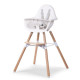 Стілець для годування Childhome Evolu 2 з бампером natural/white, арт. CHEVOCHNW, купить в KIOSK для МАМ, Киев