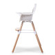 Стілець для годування Childhome Evolu 2 з бампером natural/white, арт. CHEVOCHNW