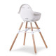 Стілець для годування Childhome Evolu 2 з бампером natural/white, арт. CHEVOCHNW