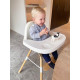 Стілець для годування Childhome Evolu 2 з бампером natural/white, арт. CHEVOCHNW