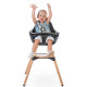 Стілець для годування Childhome Evolu 2 з бампером natural/anthracite, арт. CHEVOCHNA