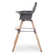 Стілець для годування Childhome Evolu 2 з бампером natural/anthracite, арт. CHEVOCHNA