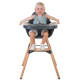Стілець для годування Childhome Evolu 2 з бампером natural/anthracite, арт. CHEVOCHNA