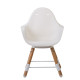 Стульчик для кормления Childhome Evolu ONE.80° с бампером - natural/white, арт. CHEVO180NW