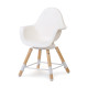 Стульчик для кормления Childhome Evolu ONE.80° с бампером - natural/white, арт. CHEVO180NW