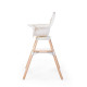 Стульчик для кормления Childhome Evolu ONE.80° с бампером - natural/white, арт. CHEVO180NW