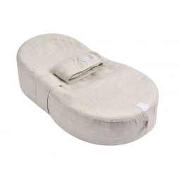Кокон матрасик Cocoonababy Red Castle (Франция) для новорожденных, эргономичный, льняной, арт. 0445190