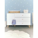 Кошик для іграшок Childhome Flower 30x20x15 см білий, арт. CCBAFL20, у дитячу кімнату